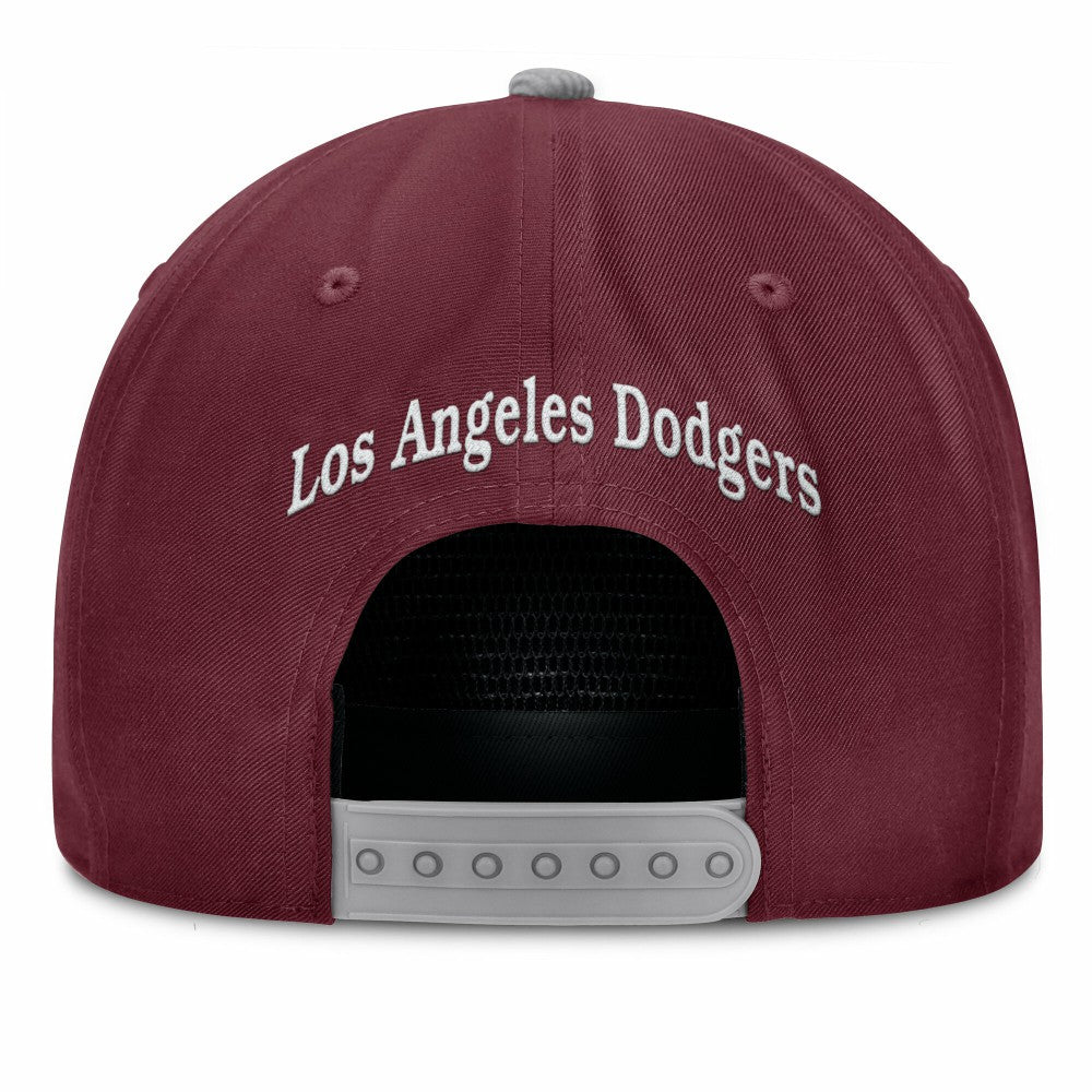 Los Angeles Dodgers Front Office Snapback Hat Wine