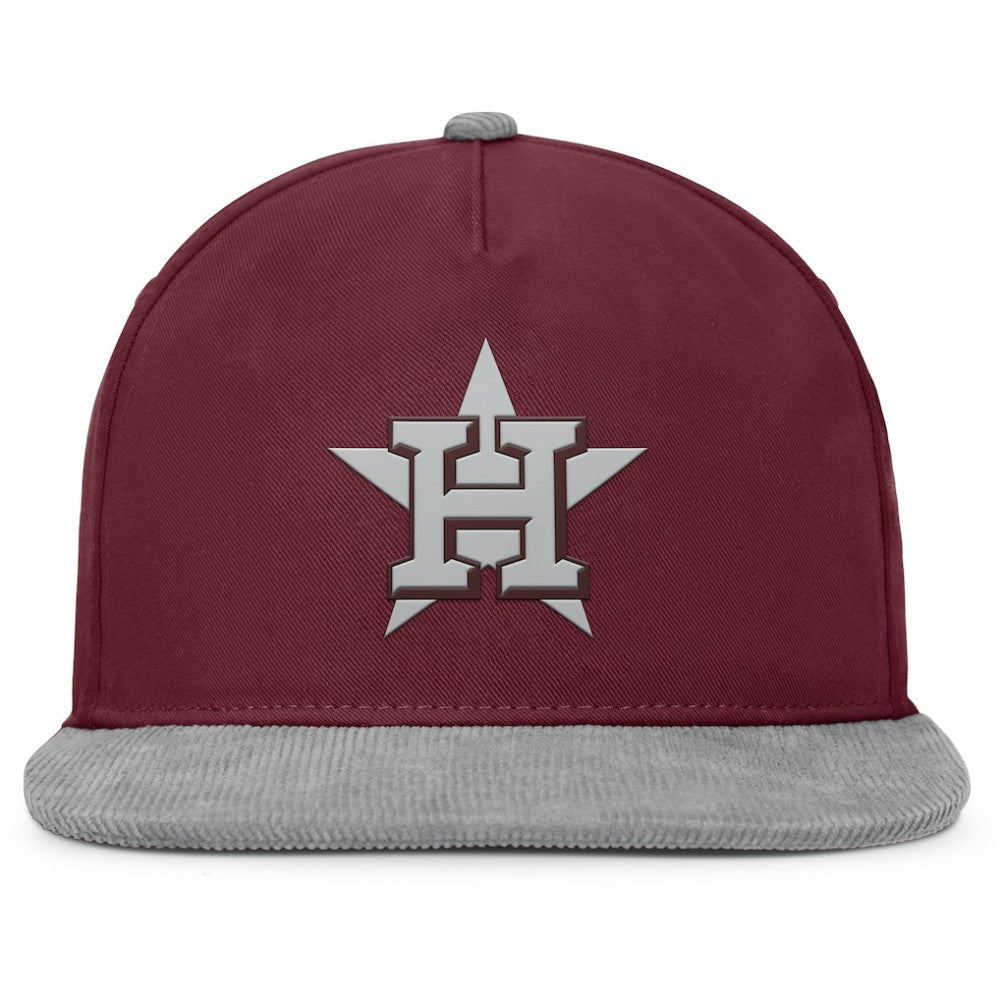 Houston Astros Front Office Snapback Hat Wine