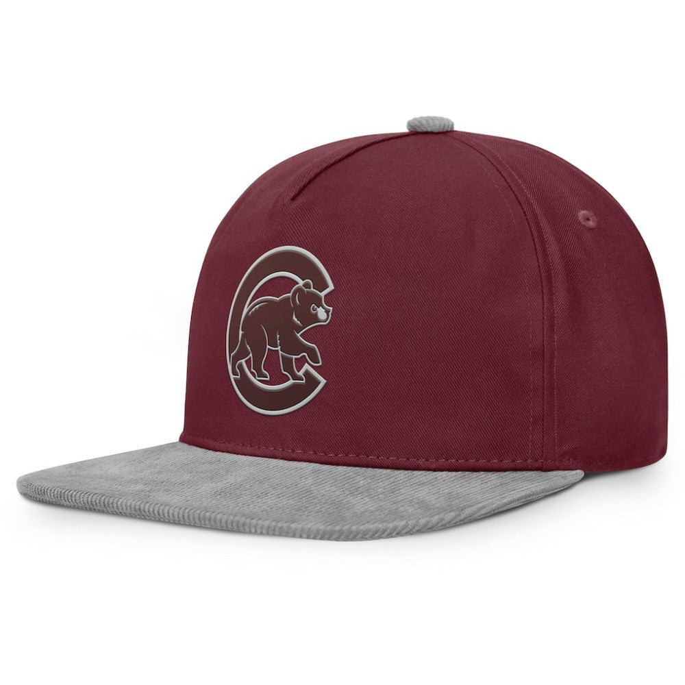 Chicago Cubs Front Office Snapback Hat Wine