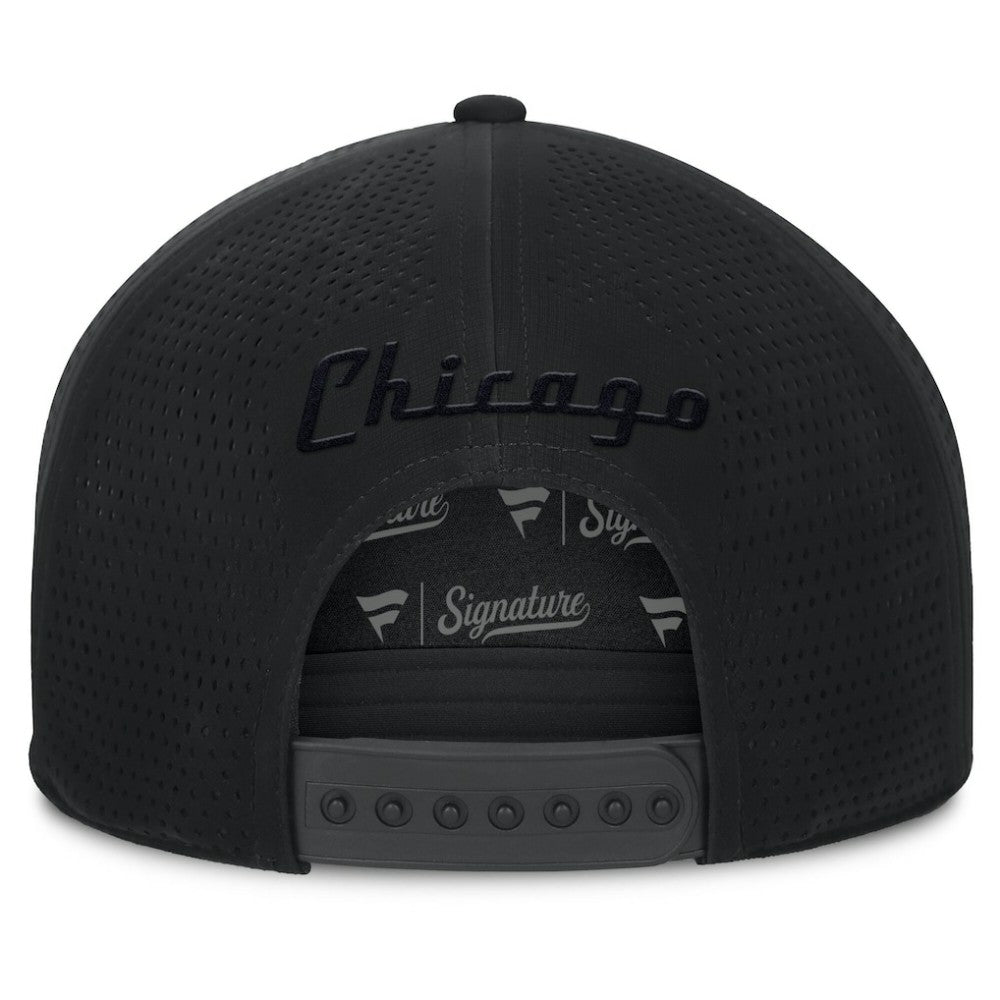 Chicago White Sox Horizon Snapback Hat Black