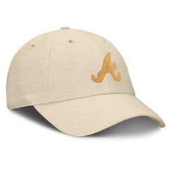 Atlanta Braves Front Office Leather Patch Adjustable Hat Cream