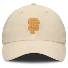 San Francisco Giants Front Office Leather Patch Adjustable Hat Cream