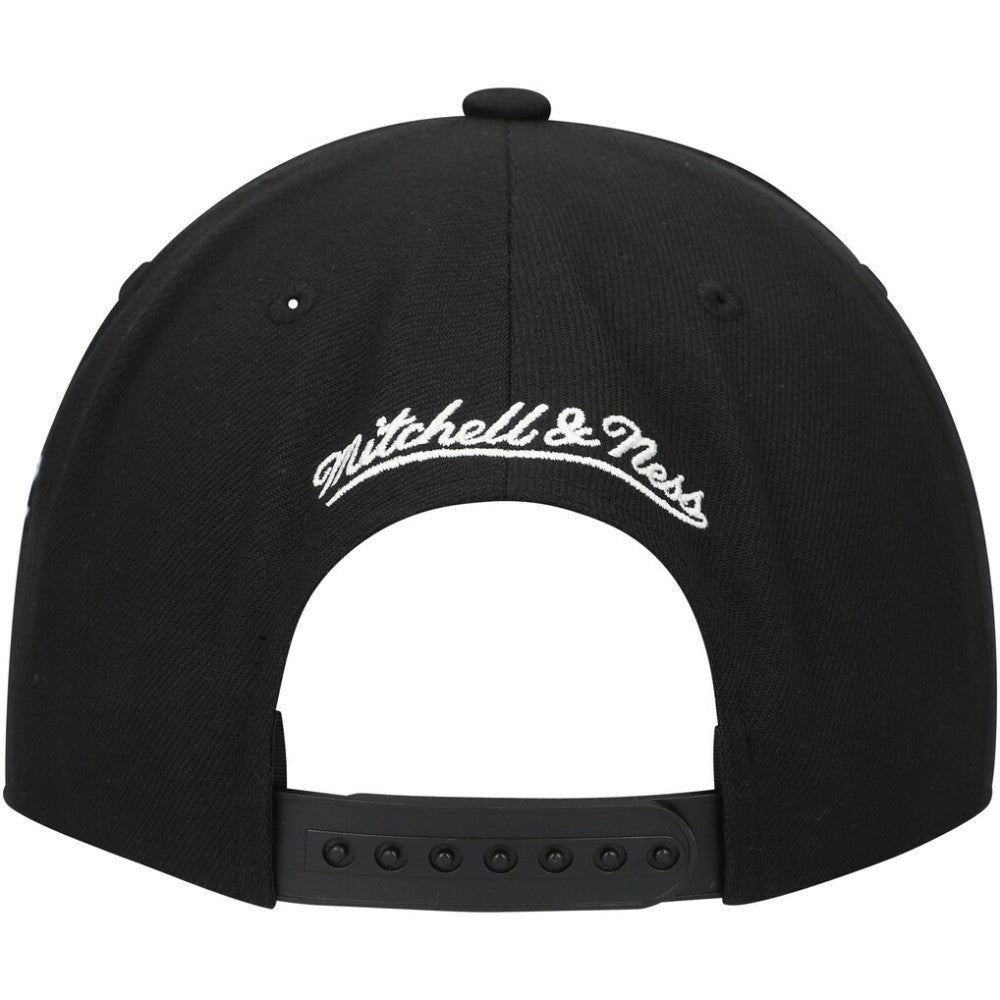 Tampa Bay Lightning Mitchell & Ness Core Team Script 2.0 Snapback Hat Black
