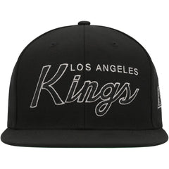 Los Angeles Kings Mitchell & Ness Core Team Script 2.0 Snapback Hat Black