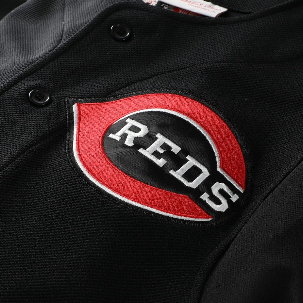 Ken Griffey Jr. Cincinnati Reds Cooperstown Collection Authentic Mesh Batting Practice Jersey Black | Mitchell & Ness