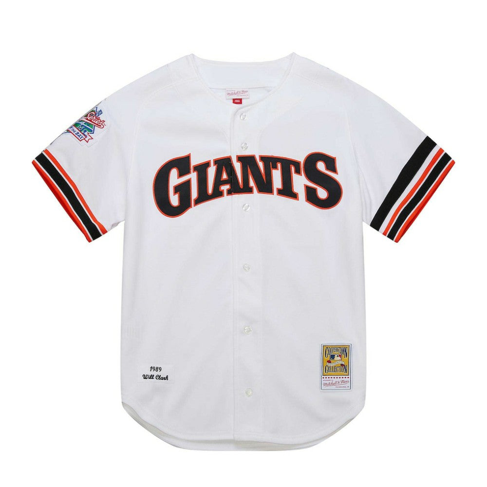 Will Clark San Francisco Giants Cooperstown Collection 1989 Authentic Jersey White | Mitchell & Ness