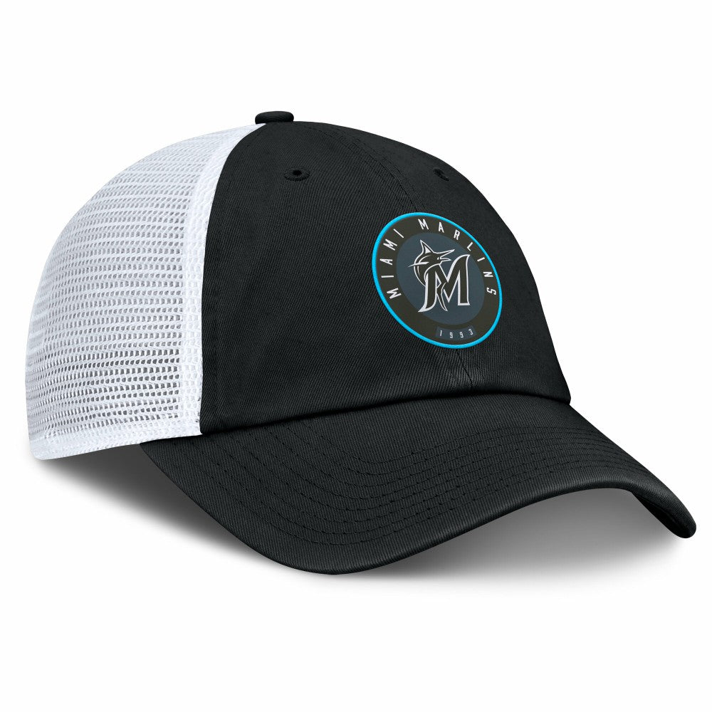 Miami Marlins Averies Adjustable Hat Black/White