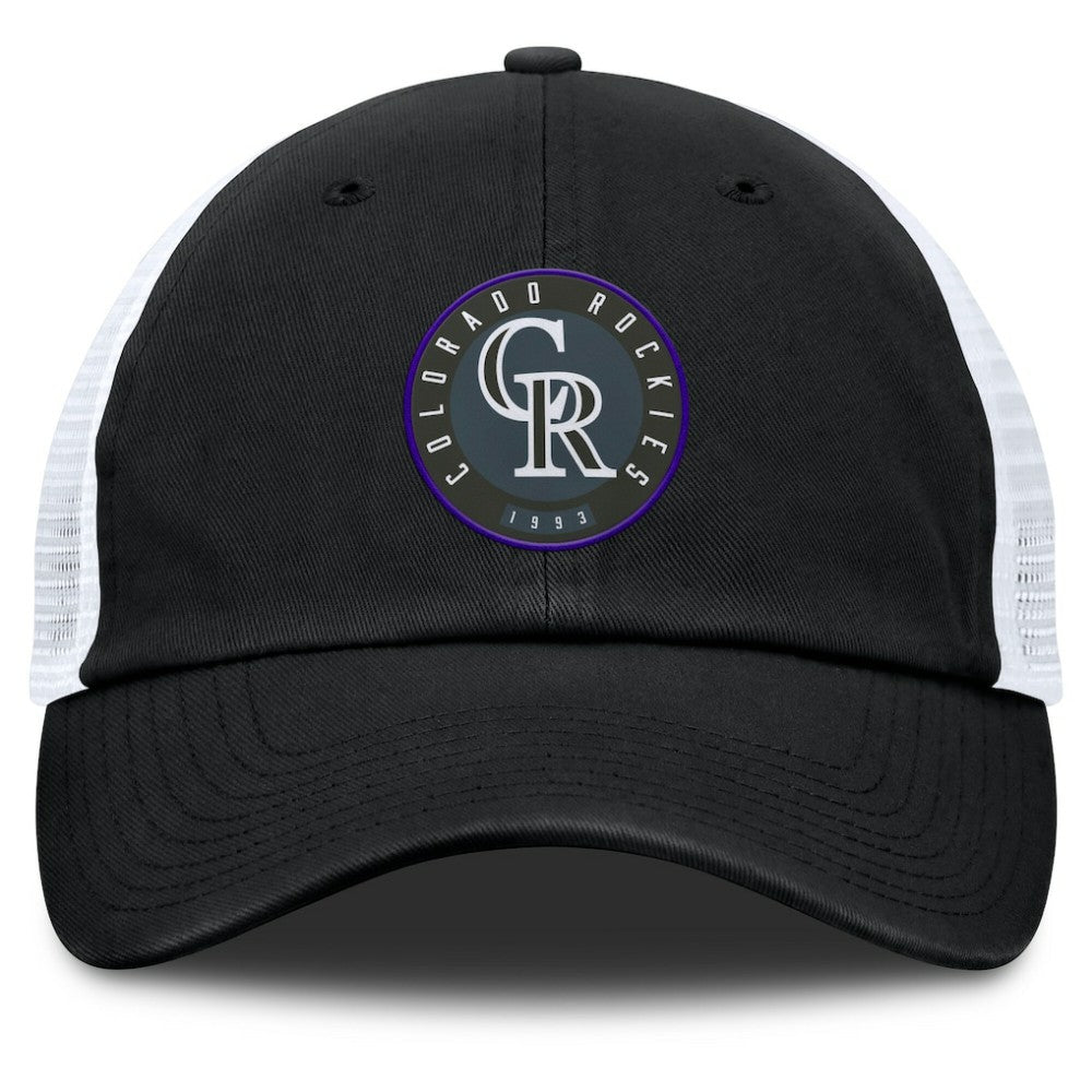 Colorado Rockies Averies Adjustable Hat Black/White