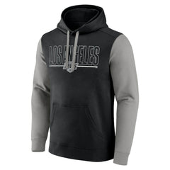 Los Angeles Kings Logo Athletic Deliver Fleece Pullover Hoodie Black