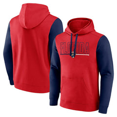 Florida Panthers Logo Athletic Deliver Fleece Pullover Hoodie Red