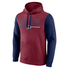 Colorado Avalanche Logo Athletic Deliver Fleece Pullover Hoodie Burgundy