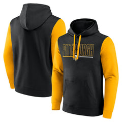 Pittsburgh Penguins Logo Athletic Deliver Fleece Pullover Hoodie Black