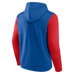 New York Rangers Logo Athletic Deliver Fleece Pullover Hoodie Blue