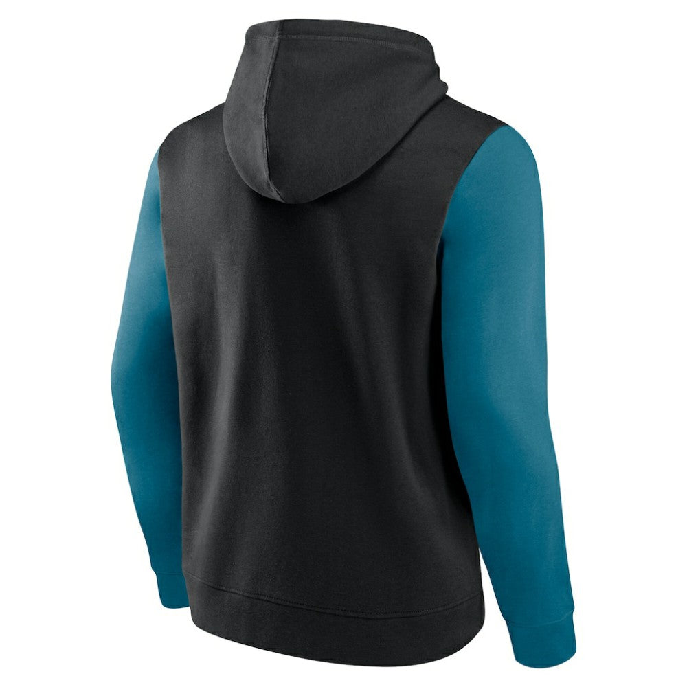 San Jose Sharks Logo Athletic Deliver Fleece Pullover Hoodie Black
