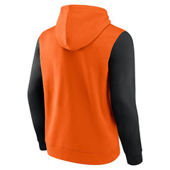 Philadelphia Flyers Logo Athletic Deliver Fleece Pullover Hoodie Orange