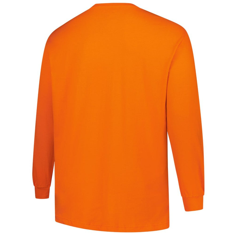 San Francisco Giants Profile Big & Tall Two-Hit Long Sleeve T-Shirt Orange