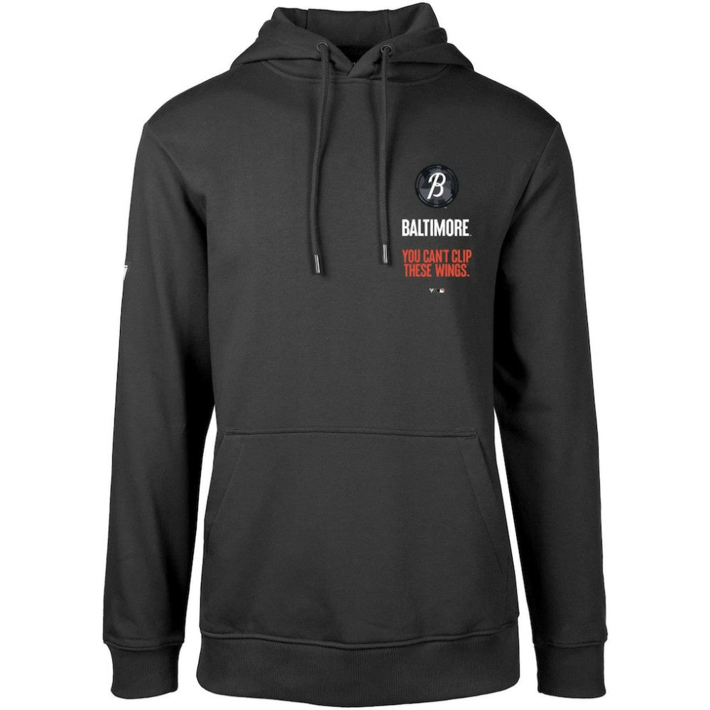 Baltimore Orioles Levelwear City Connect Podium Baseline Pullover Hoodie Black