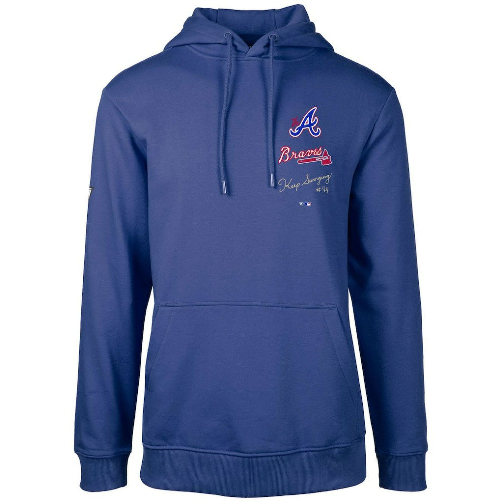 Atlanta Braves Levelwear City Connect Podium Baseline Pullover Hoodie Royal