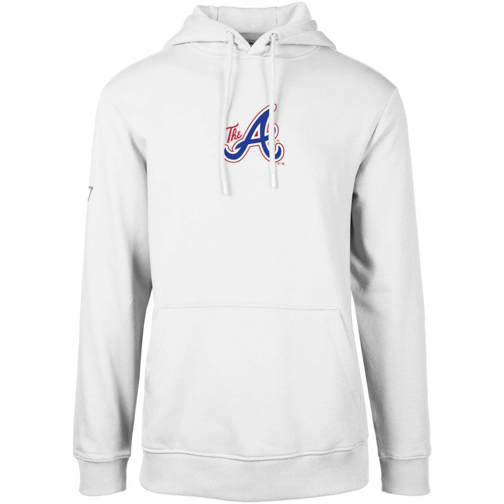 Atlanta Braves Levelwear City Connect Podium Core 2.0 Pullover Hoodie White