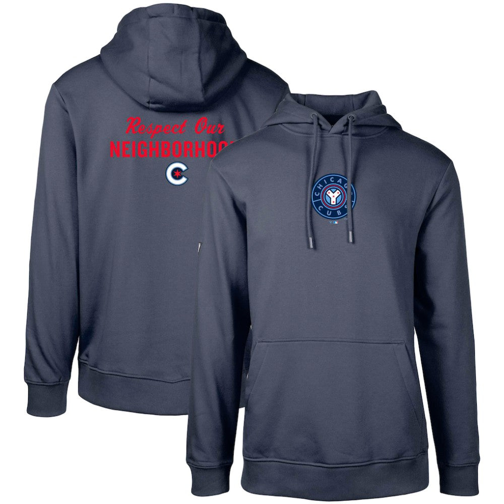 Chicago Cubs Levelwear City Connect Podium Core 2.0 Pullover Hoodie Navy