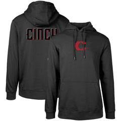 Cincinnati Reds Levelwear City Connect Podium Core 2.0 Pullover Hoodie Black