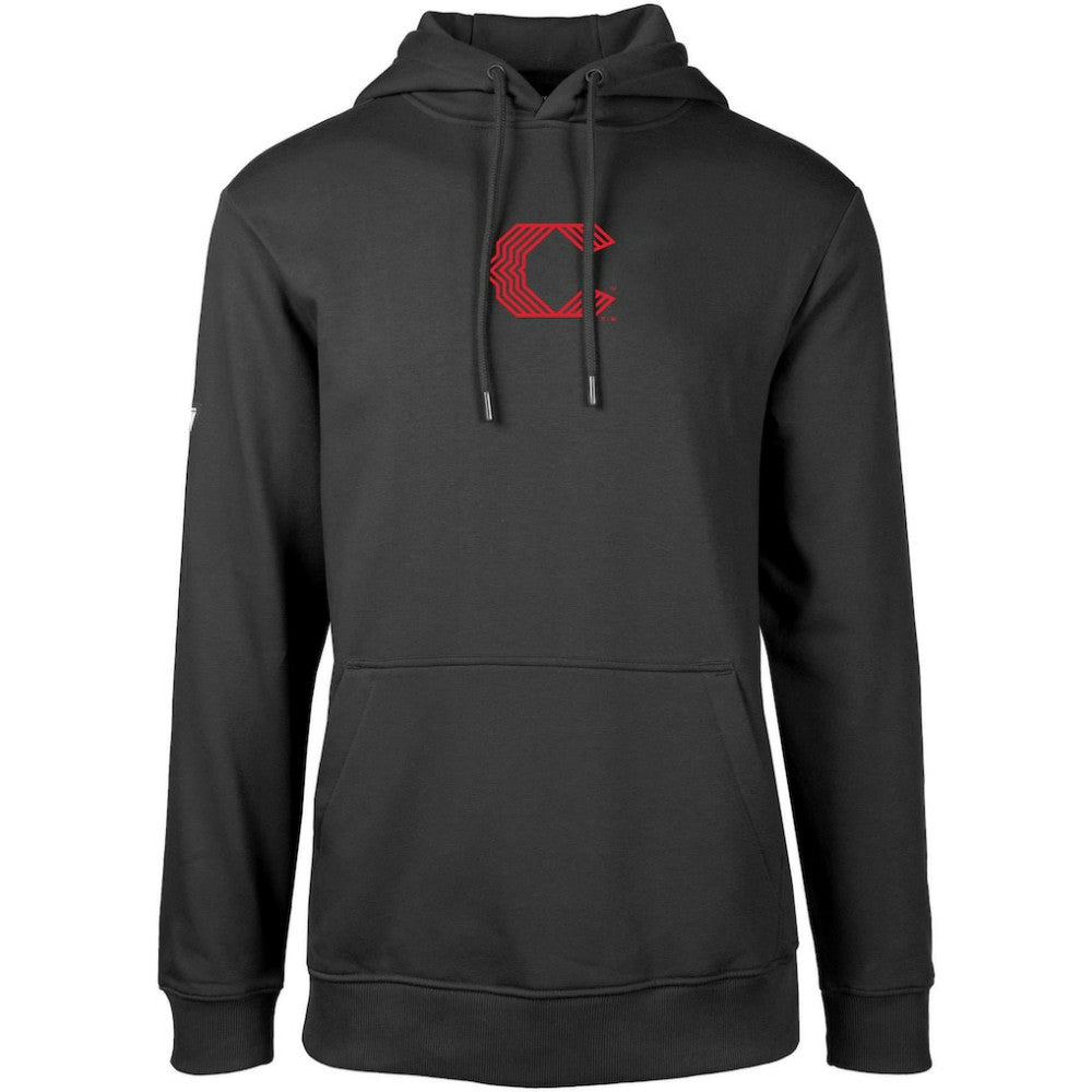 Cincinnati Reds Levelwear City Connect Podium Core 2.0 Pullover Hoodie Black
