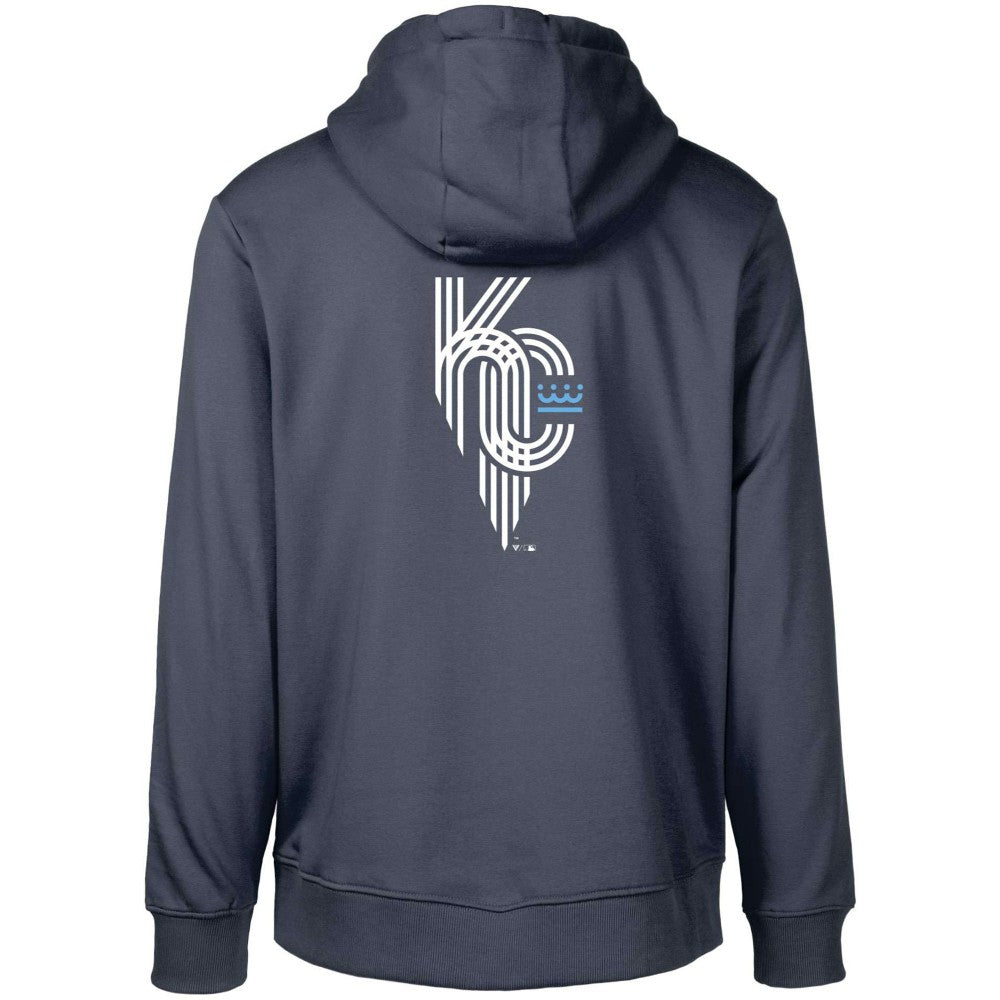 Kansas City Royals Levelwear City Connect Podium Core 2.0 Pullover Hoodie Navy