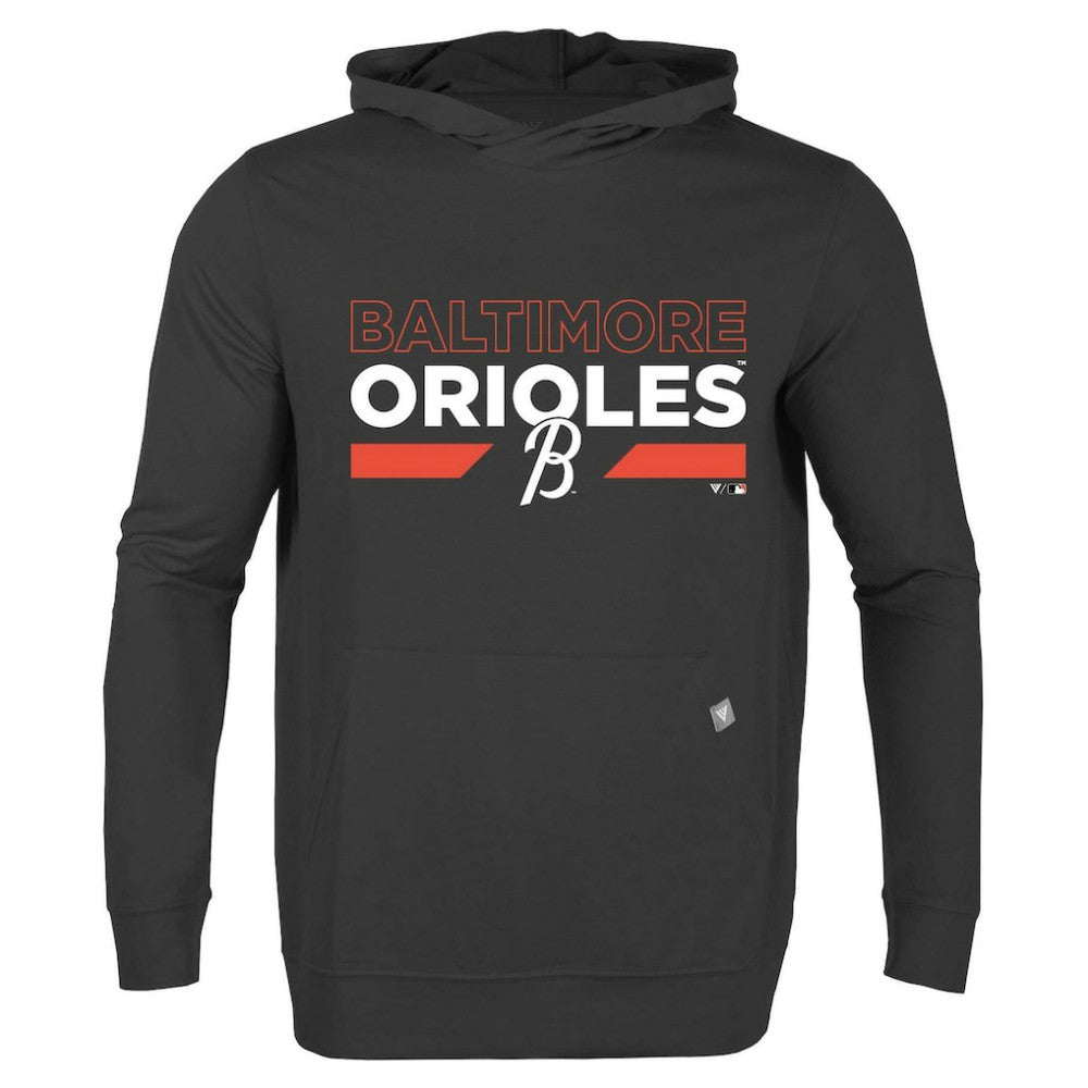 Baltimore Orioles Levelwear City Connect Relay No Hitter Pullover Hoodie Black