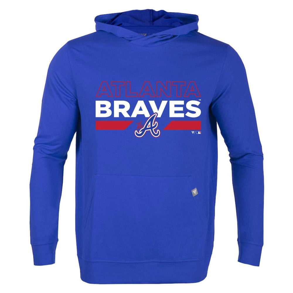 Atlanta Braves Levelwear City Connect Relay No Hitter Pullover Hoodie Royal