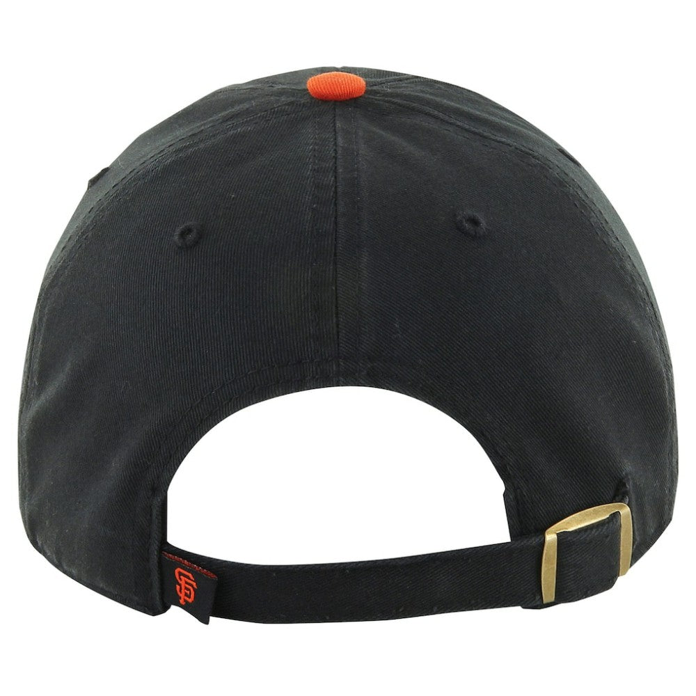 San Francisco Giants Clean Up Adjustable Hat Black/Orange | 47 brand