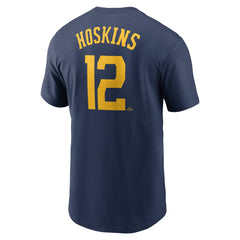 Rhys Hoskins Milwaukee Brewers Fuse Name & Number T-Shirt Navy | Nike