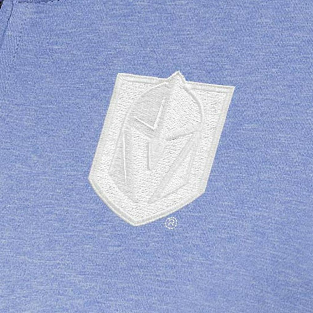 Vegas Golden Knights Antigua Women's White Logo Mentor Quarter-Zip Jacket Lavender