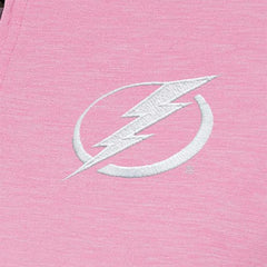 Tampa Bay Lightning Antigua Women's White Logo Mentor Quarter-Zip Jacket Pink