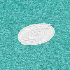 Carolina Hurricanes Antigua White Logo Hunk Quarter-Zip Pullover Heather Aqua