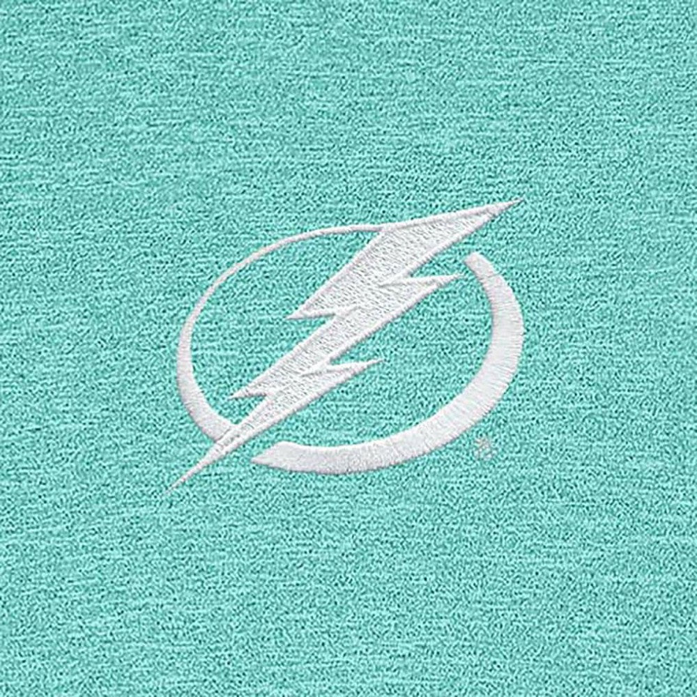 Tampa Bay Lightning Antigua White Logo Hunk Quarter-Zip Pullover Mint