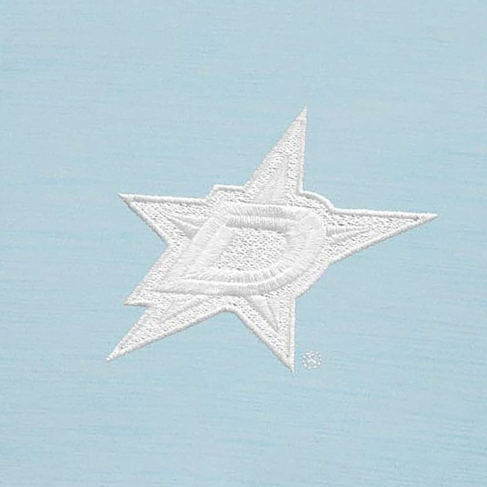 Dallas Stars Antigua White Logo Bright Quarter-Zip Pullover Powder Blue