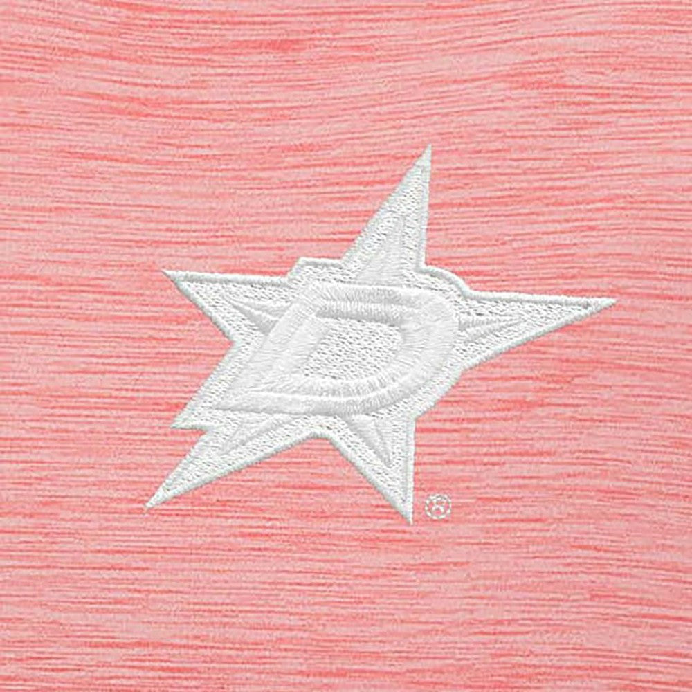 Dallas Stars Antigua White Logo Bright Quarter-Zip Pullover Coral