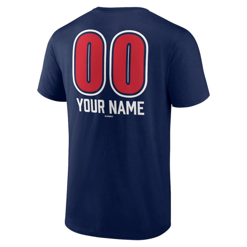 Boston Red Sox Personalized Name & Number Fastball T-Shirt Navy