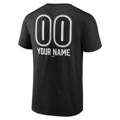 Chicago White Sox Personalized Name & Number Fastball T-Shirt Black