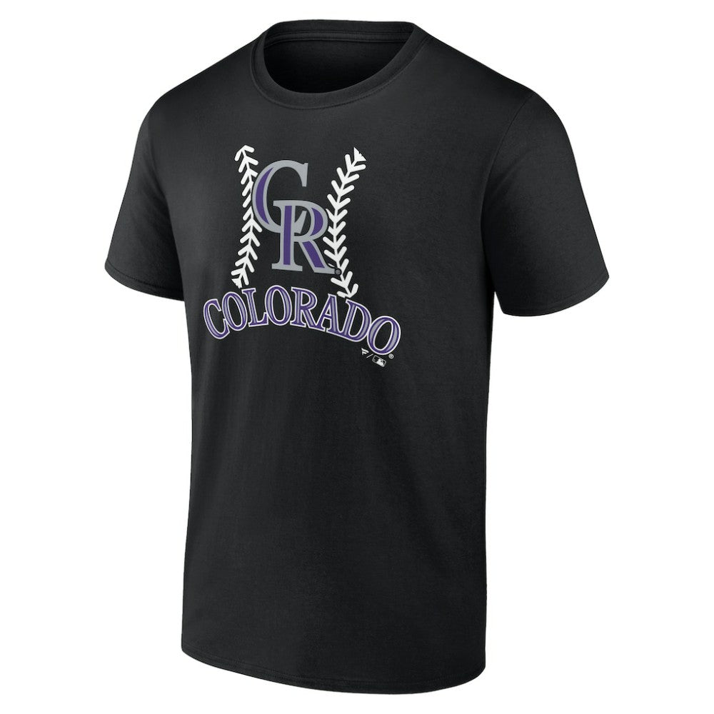 Colorado Rockies Personalized Name & Number Fastball T-Shirt Black