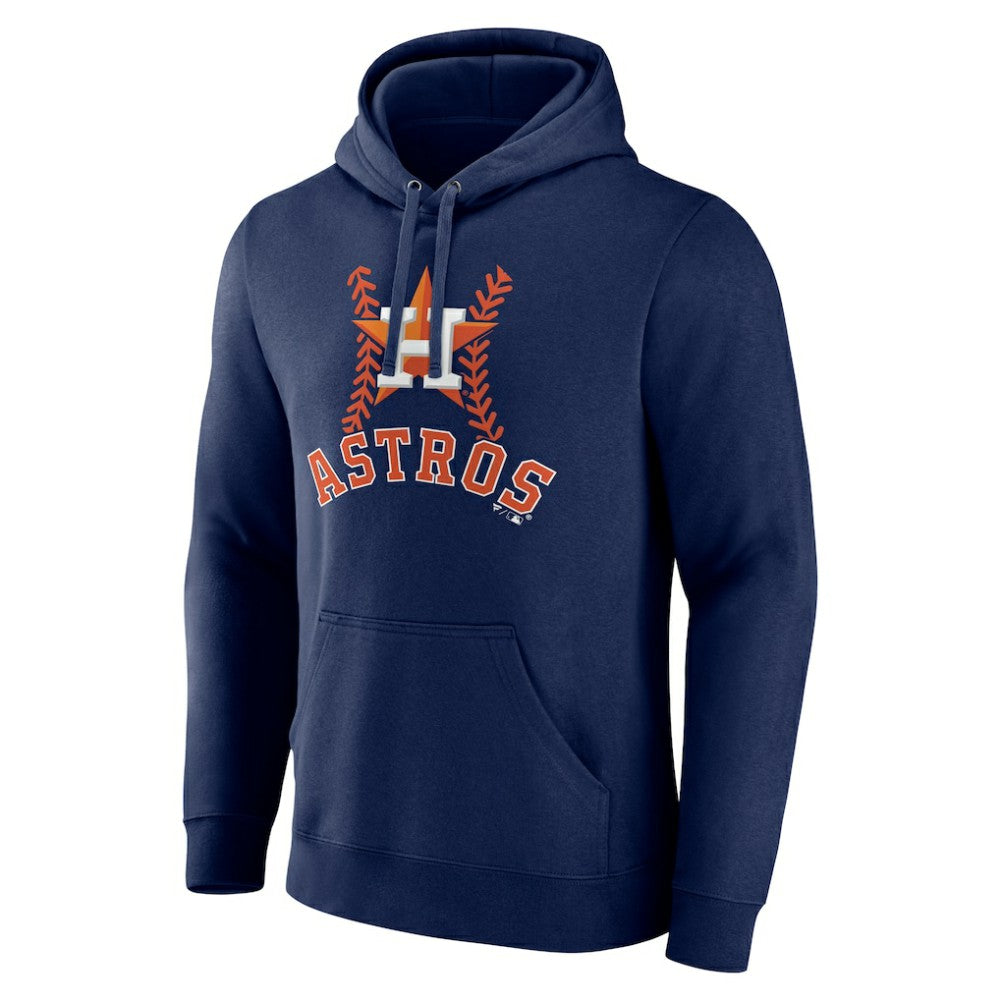 Houston Astros Personalized Name & Number Fastball Pullover Hoodie Navy