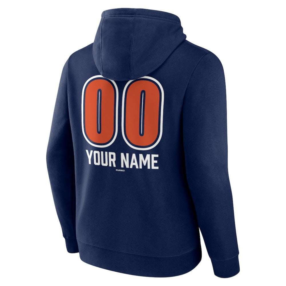 Houston Astros Personalized Name & Number Fastball Pullover Hoodie Navy