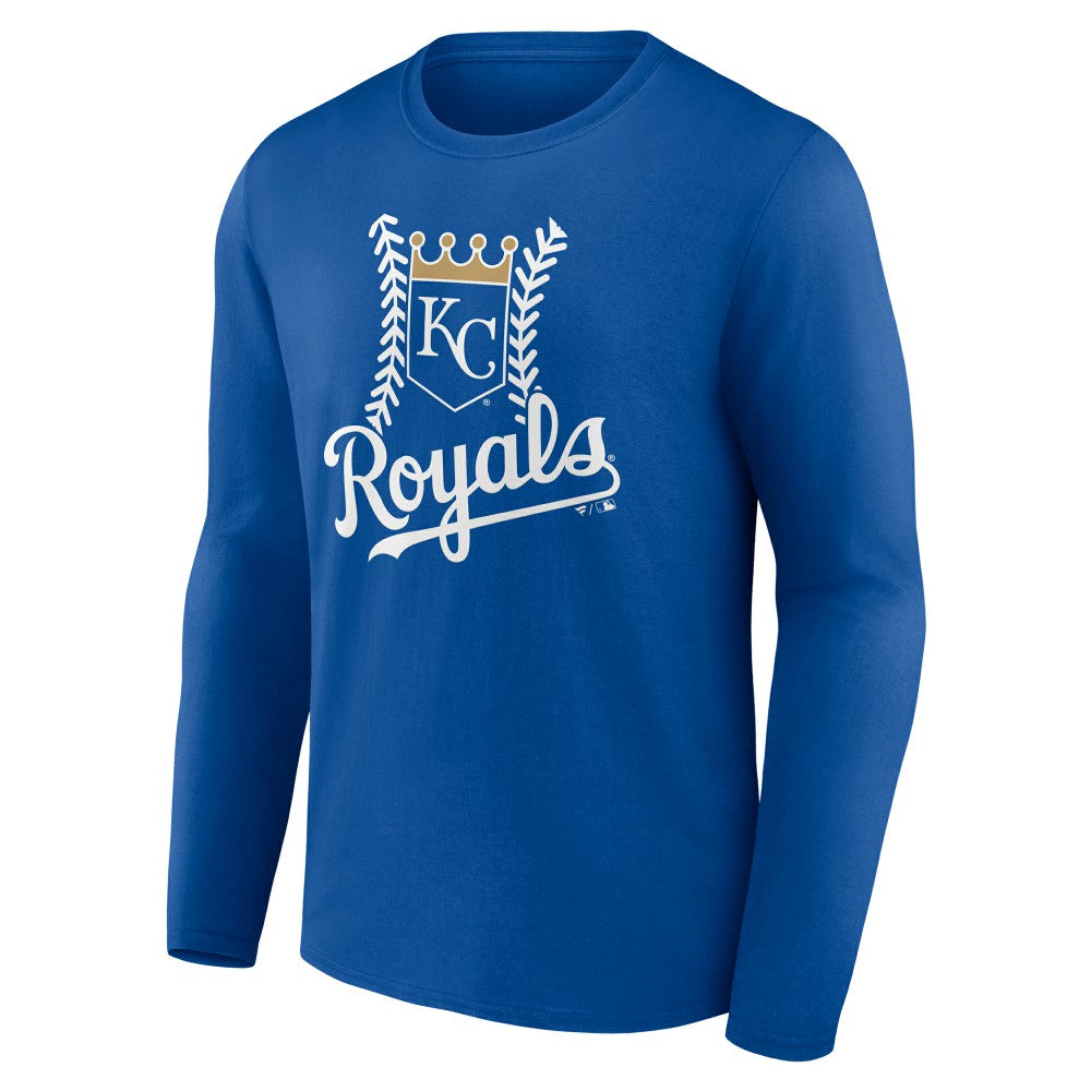 Kansas City Royals Personalized Name & Number Fastball Long Sleeve T-Shirt Royal