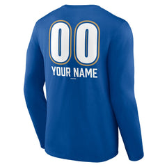 Kansas City Royals Personalized Name & Number Fastball Long Sleeve T-Shirt Royal