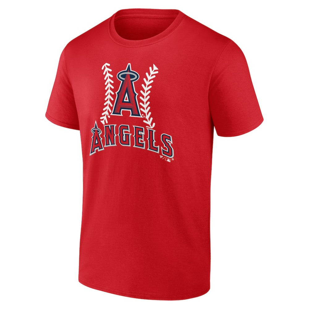 Los Angeles Angels Personalized Name & Number Fastball T-Shirt Red