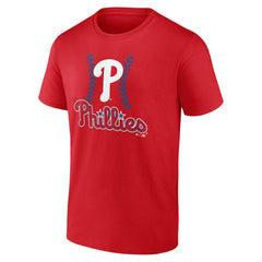 Philadelphia Phillies Personalized Name & Number Fastball T-Shirt Red