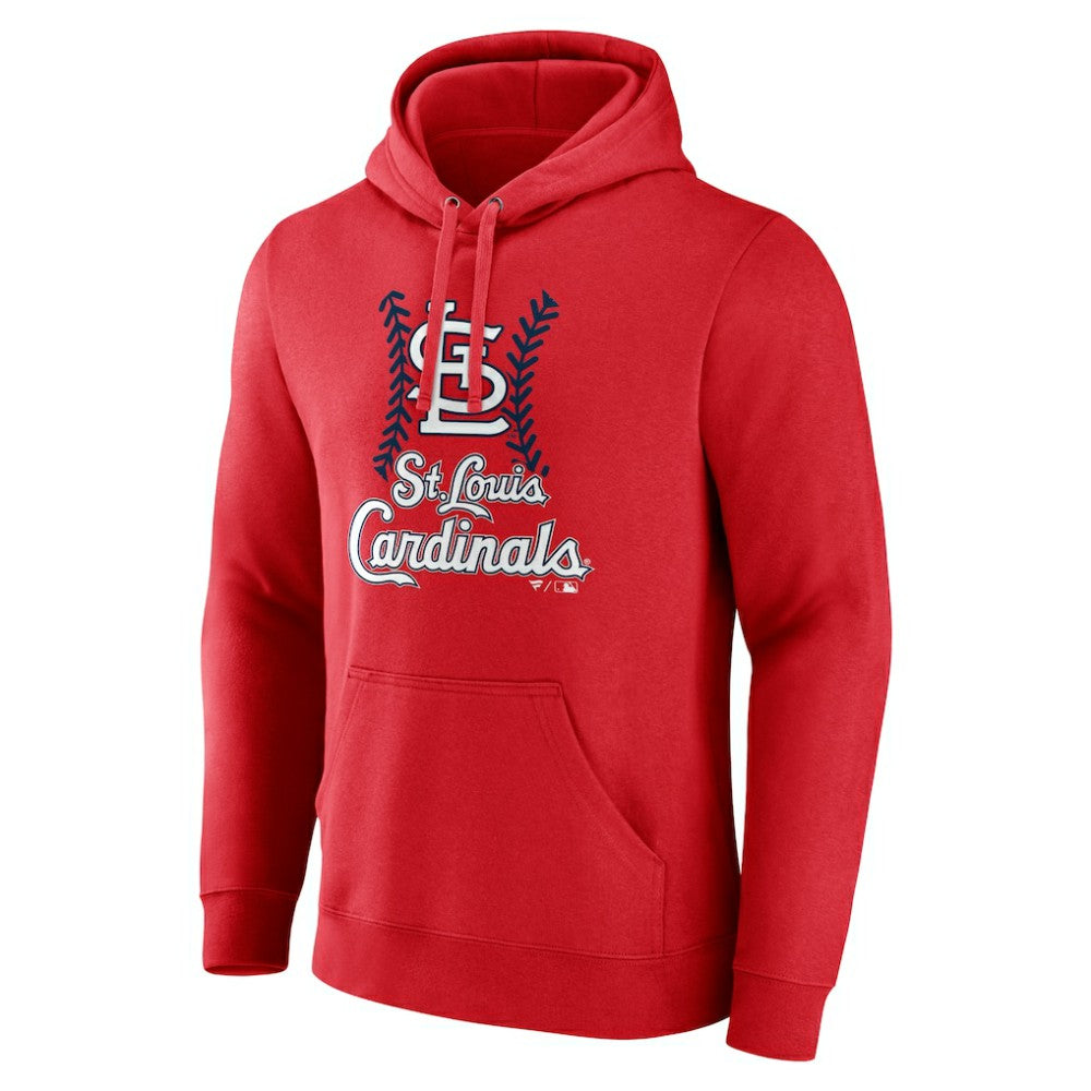 St. Louis Cardinals Personalized Name & Number Fastball Pullover Hoodie Red