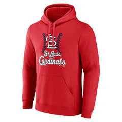 St. Louis Cardinals Personalized Name & Number Fastball Pullover Hoodie Red