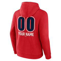 Boston Red Sox Personalized Name & Number Fastball Pullover Hoodie Red