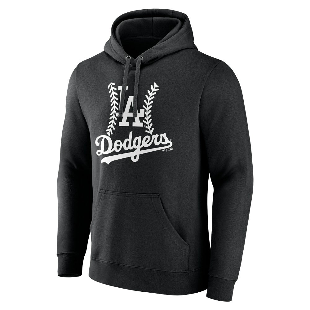 Los Angeles Dodgers Personalized Name & Number Fastball Pullover Hoodie Black